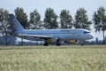 Vueling Aircraft taxiing in Amsterdam Airport AMS