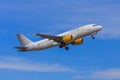 Vueling jet take-off Royalty Free Stock Photo