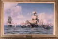 vuelta obligado naval battle oil canvas,19th century history historical