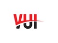 VUI Letter Initial Logo Design Vector Illustration Royalty Free Stock Photo