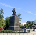 Monument to Vuk Karadzic in Belgrade, Serbia. Royalty Free Stock Photo