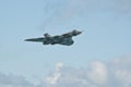 Vulcan Bomber with bomb door open Avro in Flight Royalty Free Stock Photo