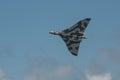 Vulcan Bomber with bomb door open Avro in Flight Royalty Free Stock Photo