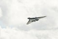 Vulcan Bomber with bomb door open Avro in Flight Royalty Free Stock Photo
