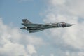 Vulcan Bomber with bomb door open Avro in Flight Royalty Free Stock Photo