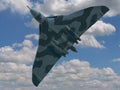 Vulcan bomber in flight Royalty Free Stock Photo