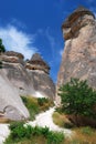 Vulcanic columns relief in Cappadocia