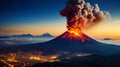 Vulcanic element: the eruption of the volcano envelops the area