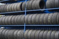 Vulcanization, tires placed in the rack until the cold season.