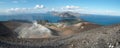 Vulcano crater and Aeolian islands near Sicily Royalty Free Stock Photo