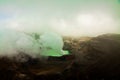 Vulcano crater lake Poas - Costa Rica Royalty Free Stock Photo