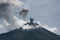 Vulcano eruption in ecuador Royalty Free Stock Photo