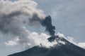 Vulcano eruption in ecuador Royalty Free Stock Photo