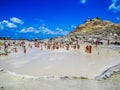 Mud and Sulfur bath in Vulcano, Italy