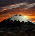 Vulcano Parinacota Royalty Free Stock Photo