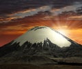 Vulcano Parinacota - Chile Royalty Free Stock Photo