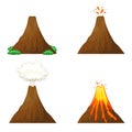 Vulcano vector design illustration isolated on white background