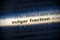 Vulgar fraction