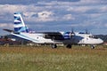 Vulkan Air Antonov AN-26 cargo airplane on a flight