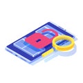 Vulnerability and bugs search, finding malware concept.