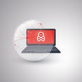 Vulnerability, Globally Spreading Malware Attack Royalty Free Stock Photo