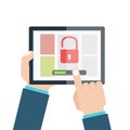 Vulnerability search. SEO optimization,web analytics, programmin Royalty Free Stock Photo