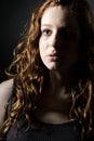 Vulnerable Looking Redheaded Teen Royalty Free Stock Photo