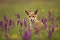 Vulpes vulpes. Fox is widespread throughout Europe. Royalty Free Stock Photo