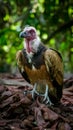 Vulture bird scavenges for carrion essential ecological role