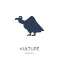 Vulture icon. Trendy flat vector Vulture icon on white background from animals collection