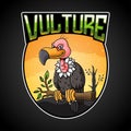 Vulture logo mascot illustration