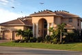 Vultures on house (foreclosure) Royalty Free Stock Photo