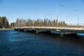 Vuoksi river bridge Royalty Free Stock Photo