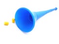 Vuvuzela horn and earplugs