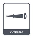 vuvuzela icon in trendy design style. vuvuzela icon isolated on white background. vuvuzela vector icon simple and modern flat