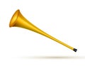 Vuvuzela trumpet football fan. Soccer vector sport play fan symbol with vuvuzela or trumpet design