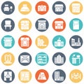 Mobile Interior Design Vector icons set every single icon can easily modify or edit