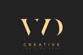 VVD abstract letter logo design Royalty Free Stock Photo