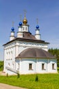 Vvedensky church on territory of Holy Vvedensky Makaryevsky Zhabyn Monastery, summer, axonometry