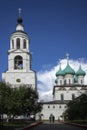 Vvedensky Tolga convent. Orthodox women`s monastery in Yaroslavl on the Volga left Bank.Founded in 1314 Royalty Free Stock Photo