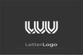 VVV Creative Unique Modern Letter Logo Design. Elegant Monogram Logo Design with Decorative Elements and Typography Royalty Free Stock Photo