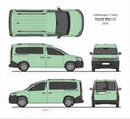 VW Caddy Kombi Maxi Green Van 2020