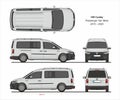 VW Caddy Passenger Maxi Van 2015-present Royalty Free Stock Photo