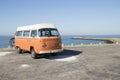 VW,Camper, at the along the coast of astern Scheldt
