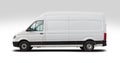 VW Crafter van side view isolated on white background Royalty Free Stock Photo