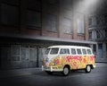 VW Hippie Peace Bus, Van, City