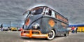 VW Kombi painted in Harley Davidson Colors