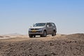 VW off-road vehicle in the moon landscape near Swakopmund