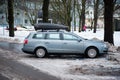 VW Passat b6 with roof box