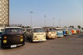 VW van owners gathering at volkswagen club meeting Royalty Free Stock Photo